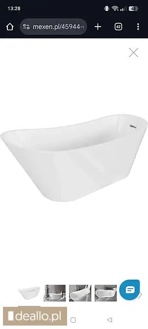 Sprzedam nową wannę wolnsotoja jest pęknięta ale nie przeszkadza w użytkowaniu . Można naprawić i bę - Zdjęcie 2 - RZESZOWIAK.EU