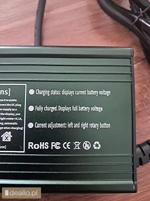 nowa ładowarka do baterii li-ion napięcie na wyjściu 87,6V, natężenie regulowane 2-8 A cena 250 zł - Zdjęcie 5 - DEALLO.PL
