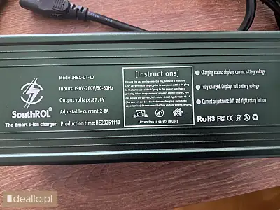 nowa ładowarka do baterii li-ion napięcie na wyjściu 87,6V, natężenie regulowane 2-8 A cena 250 zł - Zdjęcie 3 - DEALLO.PL