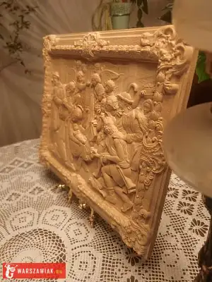 Dekoracyjny panel„Pokłon Pasterzy–Betlejemska Noc”Relief, płaskorzeźba - Zdjęcie 4 - DEALLO.PL