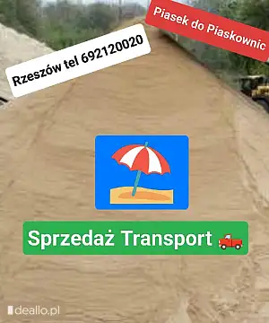 Sprzedaż piasek do piaskownicy Rzeszów Zaczernie Rudna Mała Rudna Wielka tel 692120020 - DEALLO.PL