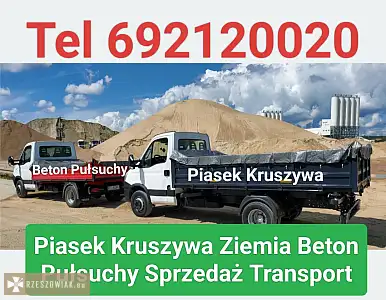 Piasek czysty ostry kwarcowy płukany Rzeszów Biała Budziwój tel 692120020 - Zdjęcie 3 - WARSZAWIAK.EU