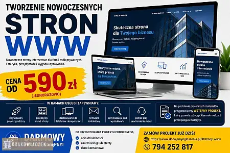 Strony internetowe / od 590 zł / zapraszamy - bez przepłacania - DEALLO.PL