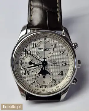 [eLicytacje] I licytacja - Zegarek mechaniczny Longines Master Collection Chrono Moonphase na pasku  - DEALLO.PL