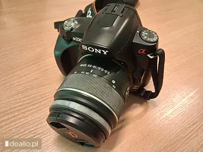 [eLicytacje] I licytacja - aparat fotograficzny Sony Alpha DSLR-A230 wraz z ładowarką i torbą  - RZESZOWIAK.EU