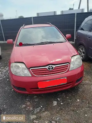 [eLicytacje] I licytacja - Toyota Corolla, 2006 rok, pojemność 1364, diesel - RZESZOWIAK.EU