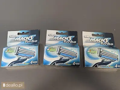 [eLicytacje] I licytacja - Wkłady Mach3 Turbo Gillette, zestaw 3 opakowań - DEALLO.PL