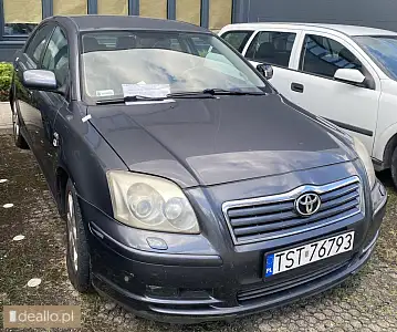 Toyotę Avensis II z 2005 r., silnik 2.2 diesel - I licytacja - [eLicytacje] - WARSZAWIAK.EU