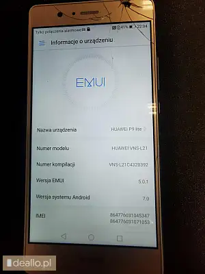 Telefon Huawei P9 Lite uszkodzony - II licytacja - [eLicytacje] - DEALLO.PL