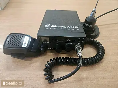 [eLicytacje] I licytacja - CB Radio Midland 109 + antena CB Hustler 100 cm - DEALLO.PL
