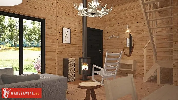 Drewniany domek całoroczny letniskowy 5m/7m 20cm - Zdjęcie 4 - WARSZAWIAK.EU