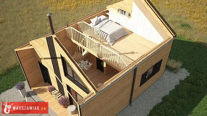 Drewniany domek całoroczny letniskowy 5m/7m 20cm - Zdjęcie 7 - WARSZAWIAK.EU