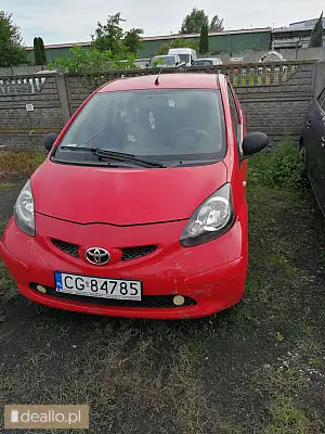 Toyota Aygo, samochód osobowy z 2007 roku, silnik  1,0 l, benzyna - I licytacja - [eLicytacje] - DEALLO.PL