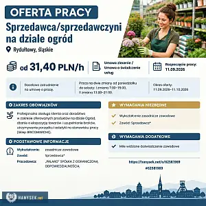 [ePraca] Sprzedawca/sprzedawczyni na dziale ogród - POZNANIAK.NET