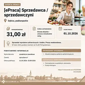[epraca] sprzedawca /sprzedawczyni - RZESZOWIAK.EU