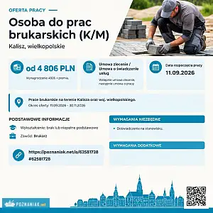 [ePraca] Osoba do prac brukarskich (K/M) - POZNANIAK.NET