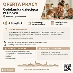 [ePraca] Opiekunka dziecięca w żłobku - DEALLO.PL
