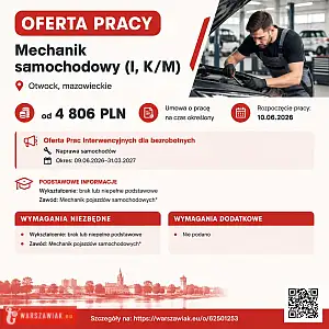 [ePraca] Mechanik samochodowy (I, K/M) - WARSZAWIAK.EU