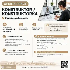 [epraca] konstruktor/konstruktorka - RZESZOWIAK.EU