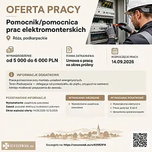 [epraca] pomocnik/pomocnica prac elektromonterskich - DEALLO.PL