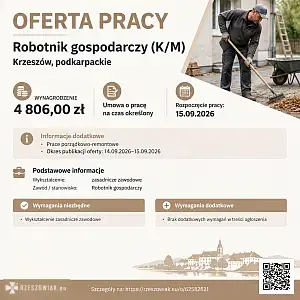 [ePraca] Robotnik gospodarczy (K/M) - RZESZOWIAK.EU