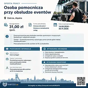 [ePraca] Osoba pomocnicza przy obsłudze eventów - POZNANIAK.NET