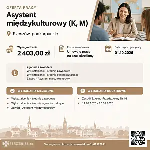 [ePraca] Asystent międzykulturowy (K, M) - RZESZOWIAK.EU