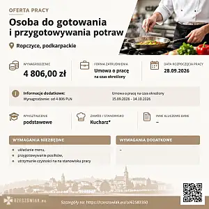 [ePraca] osoba do gotowania i przygotowywania potraw - RZESZOWIAK.EU
