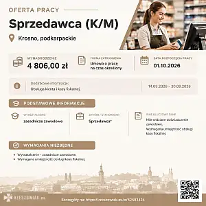 [ePraca] Sprzedawca (K/M) - RZESZOWIAK.EU