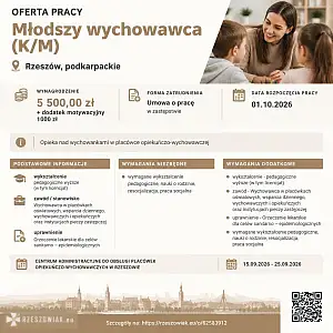 [ePraca] Młodszy wychowawca (K/M) - RZESZOWIAK.EU