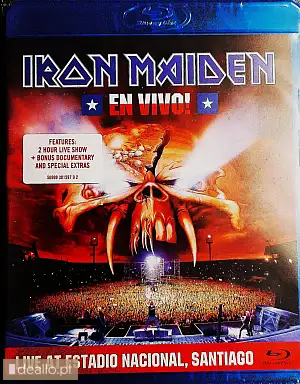 ⭐⭐⭐Polecam Koncert Nowy Blu Ray- IRON MAIDEN Live Santiago-Chile - DEALLO.PL
