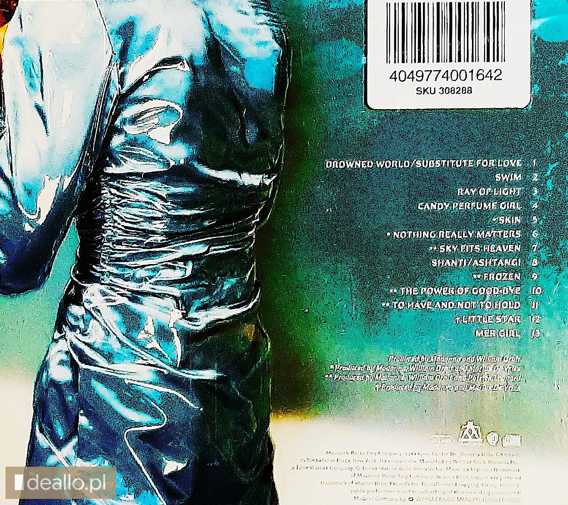 ⭐⭐⭐cd nowa -polecam wspaniały album cd madonna ray of light cd nowa - Zdjęcie 2 - DEALLO.PL