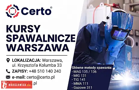 Kursy spawalnicze Warszawa - WARSZAWIAK.EU