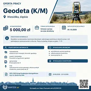 [ePraca] geodeta (K/M) - WARSZAWIAK.EU