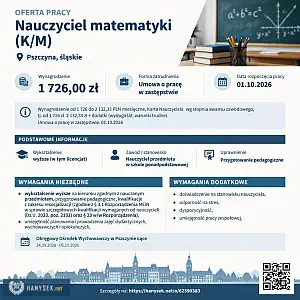 [ePraca] nauczyciel matematyki (K/M) - WARSZAWIAK.EU