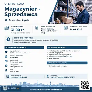 [ePraca] Magazynier - Sprzedawca - WARSZAWIAK.EU
