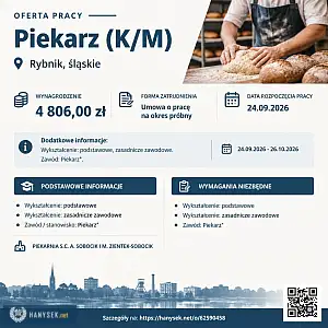 [epraca] piekarz (k/m) - HANYSEK.NET