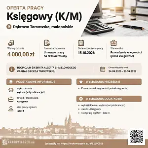 [ePraca] Księgowy (K/M) - KRAKOWIACZEK.EU
