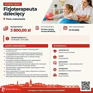 [ePraca] Fizjoterapeuta dziecięcy - WARSZAWIAK.EU