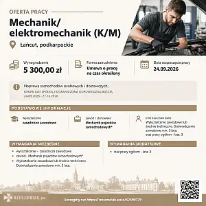 [ePraca] Mechanik/elektromechanik (K/M) - WARSZAWIAK.EU