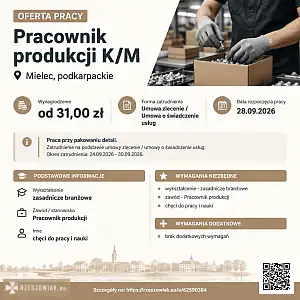 [ePraca] Pracownik produkcji K/M - WARSZAWIAK.EU