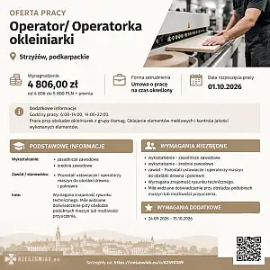 [ePraca] Operator/ Operatorka okleiniarki - RZESZOWIAK.EU