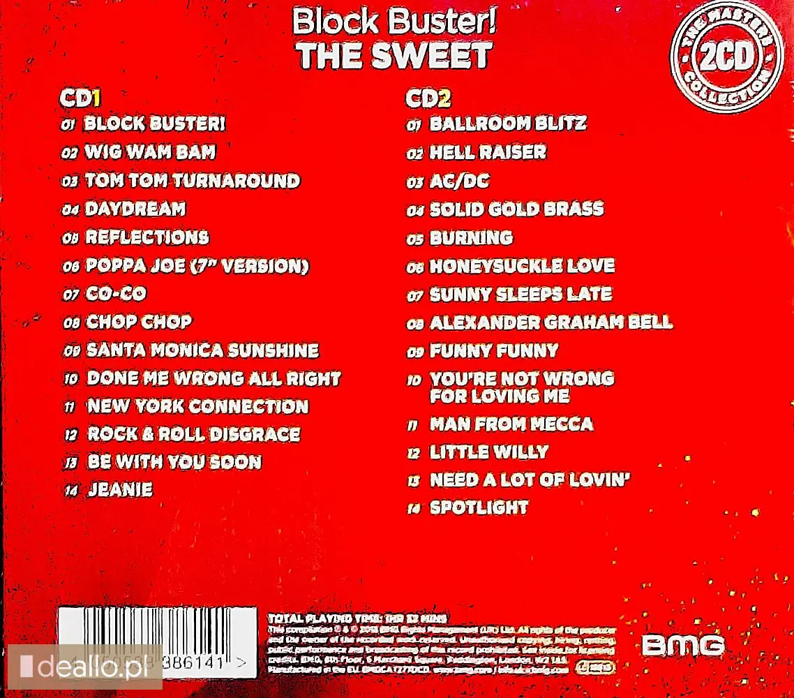⭐⭐⭐CD Nowe Polecam Wspaniały Album 2 XCD Legendarnego Zespołu Hard Rocka - SWEET - Zdjęcie 2 - KRAKOWIACZEK.EU