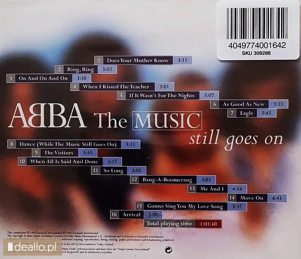 ⭐ ⭐⭐CD Nowy-Polecam Wspaniały Album CD Zespołu ABBA -The Visit - Zdjęcie 4 - WARSZAWIAK.EU