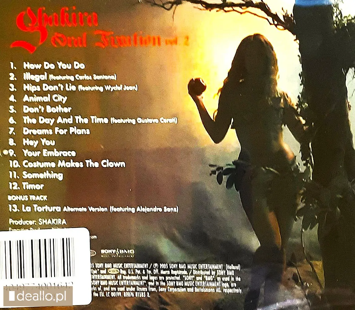 ⭐⭐⭐polecam wspaniały nowy album cd shakira - fixation vol. 2 - Zdjęcie 2 - WARSZAWIAK.EU