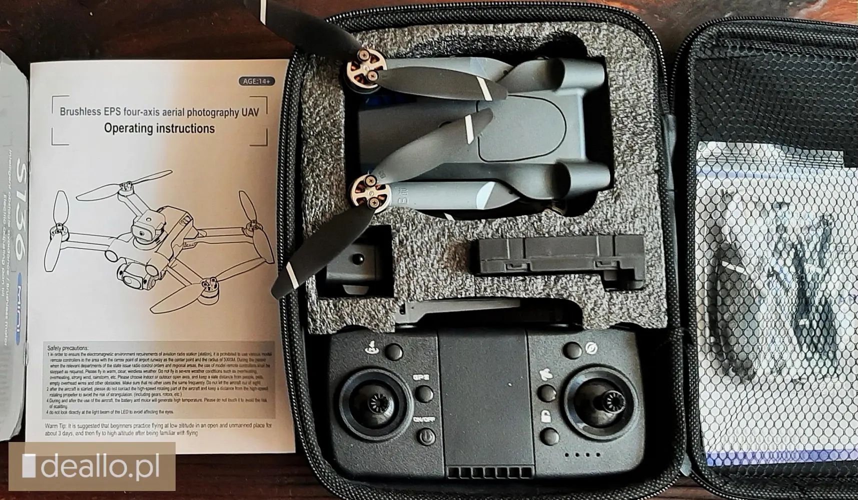 ⭐⭐⭐polecam dron eps uav s 136 4k full hd nowy model idealnie nowy - Zdjęcie 3 - POZNANIAK.NET