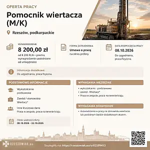 [ePraca] Pomocnik wiertacza (M/K) - DEALLO.PL