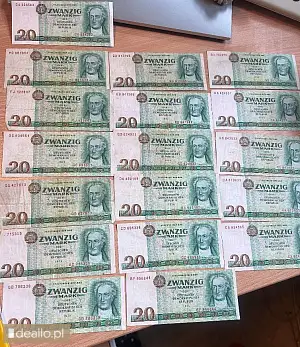 [eLicytacje] I licytacja - Banknoty o nominale 20 marek z 1975 r.  - DEALLO.PL