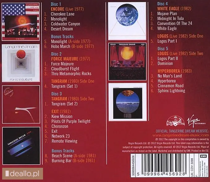 ⭐⭐⭐Polecam Znakomity Zestaw 5XCD Konfitura- Muzyki Elektronicznej Zespół TENGERIME DREAM - Zdjęcie 2 - POZNANIAK.NET