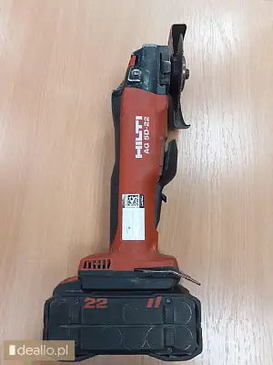 [eLicytacje] I licytacja - szlifierka kątowa HILTI AG5D-22 z akumulatorem - DEALLO.PL